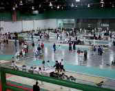 A bird's-eye view of the venue.